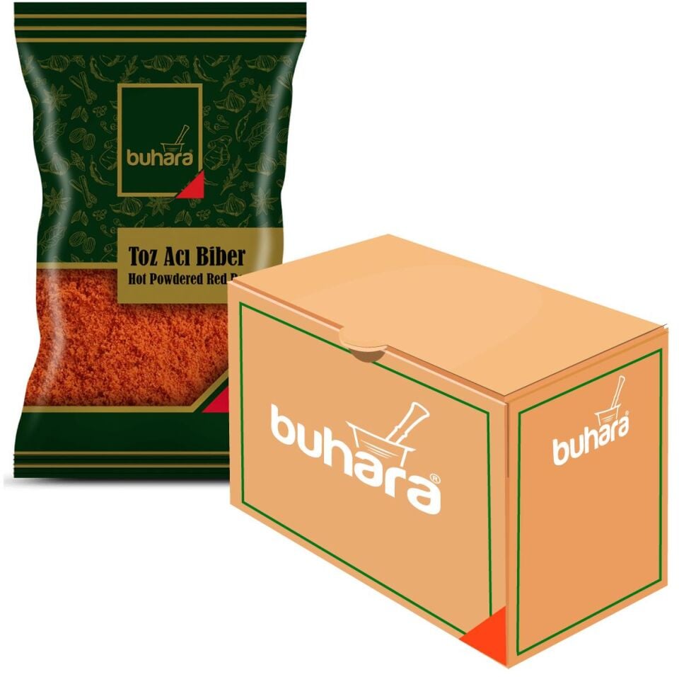 BUHARA TOPTAN TOZ ACI BİBER 200 GR  x 12 Ad.