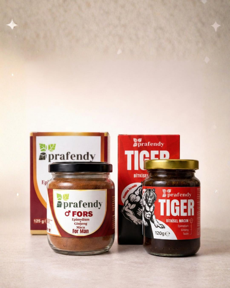 Prafendy FORS Kahvesi 125g + TIGER Bitkisel Macun 120g Erkeklere Özel Kombin Set