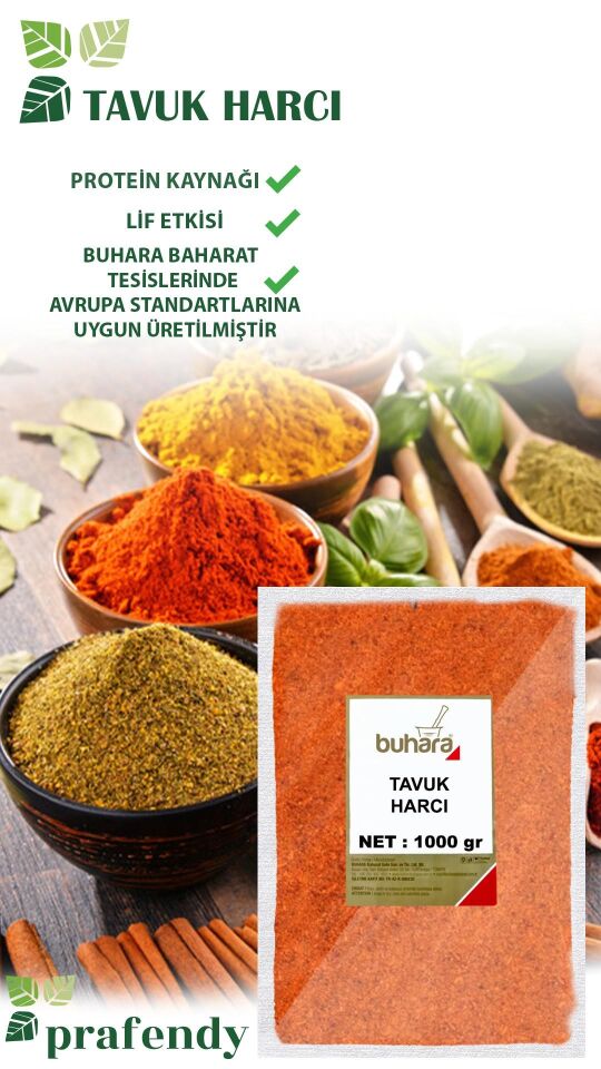 BUHARA TOPTAN TAVUK HARCI 1 KG x 10 Ad - 10 KG