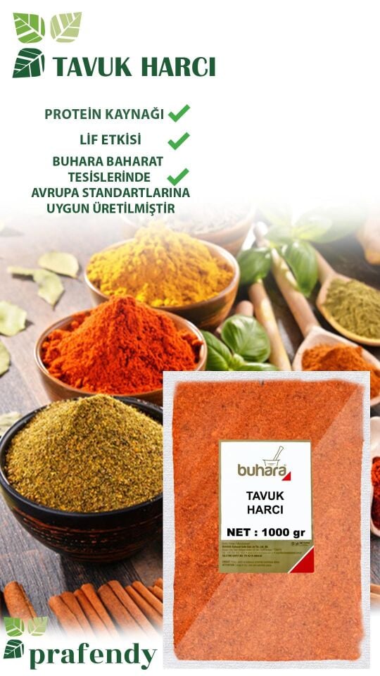 BUHARA TOPTAN TAVUK HARCI 1 KG x 10 Ad - 10 KG