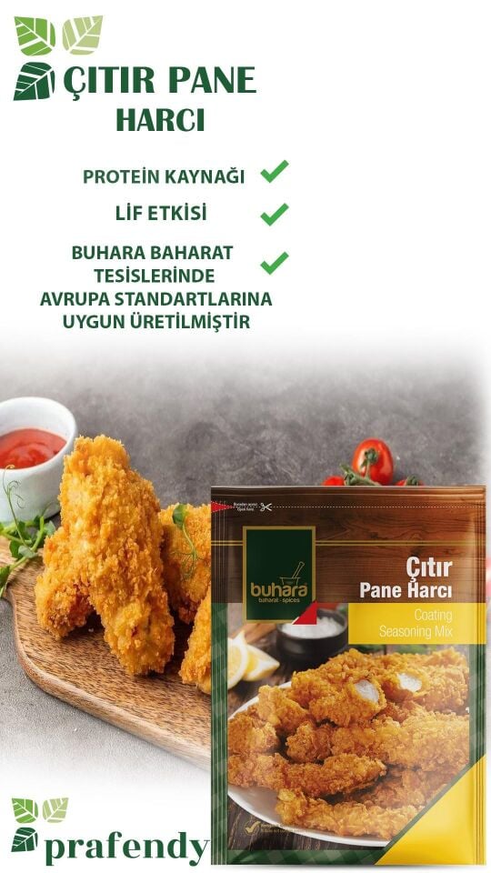 BUHARA TOPTAN ÇITIR PANE HARCI 90 GR  x 16 Ad.