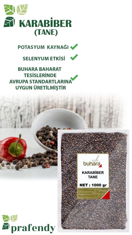 BUHARA KARABİBER TANE 1000 GR
