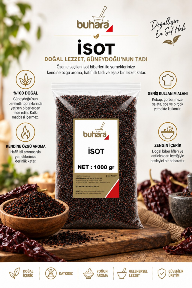 BUHARA İSOT BİBER 1000 GR