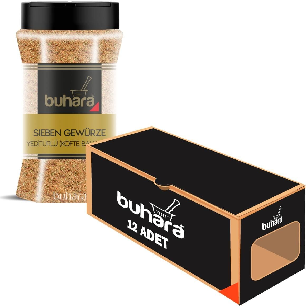 BUHARA TOPTAN YEDİ TÜRLÜ BAHARAT 150 GR  x 12 Ad. PET