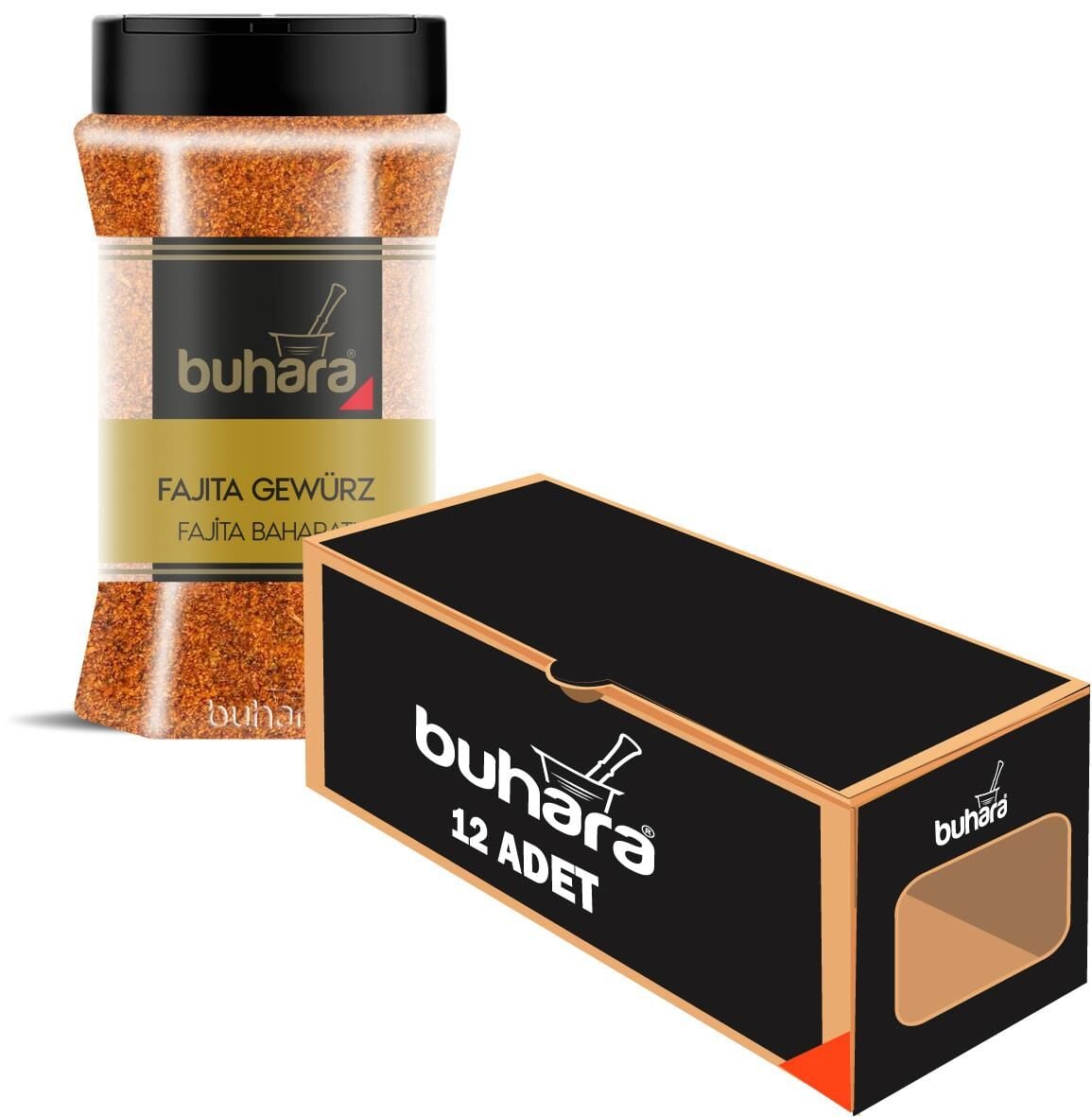 BUHARA TOPTAN FAJİTA BAHARATI 160 GR x 12 Ad. PET