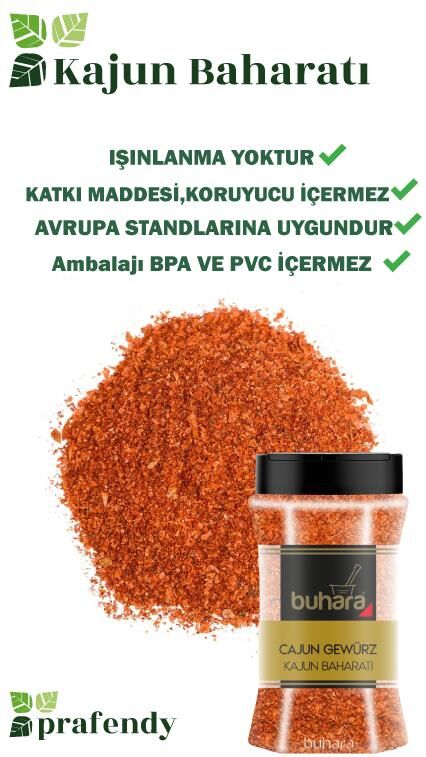 BUHARA TOPTAN KAJUN BAHARATI 160 GR x 12 Ad. PET