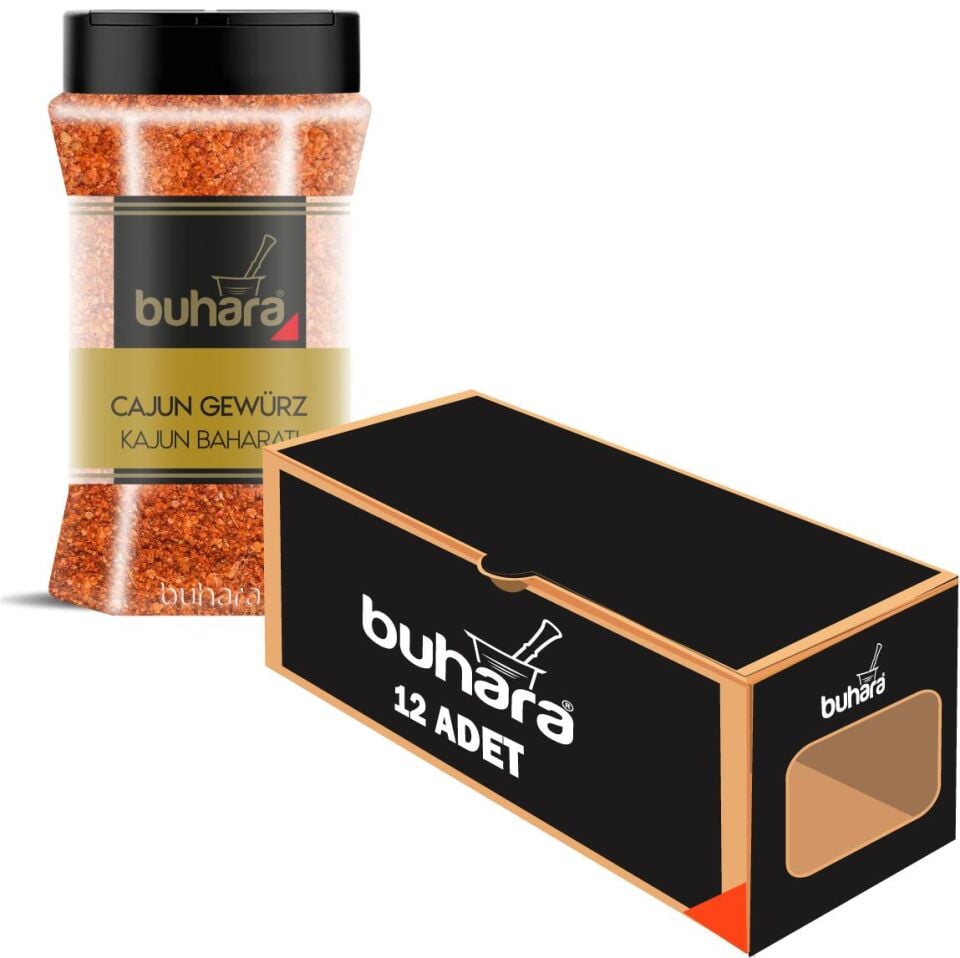 BUHARA TOPTAN KAJUN BAHARATI 160 GR x 12 Ad. PET