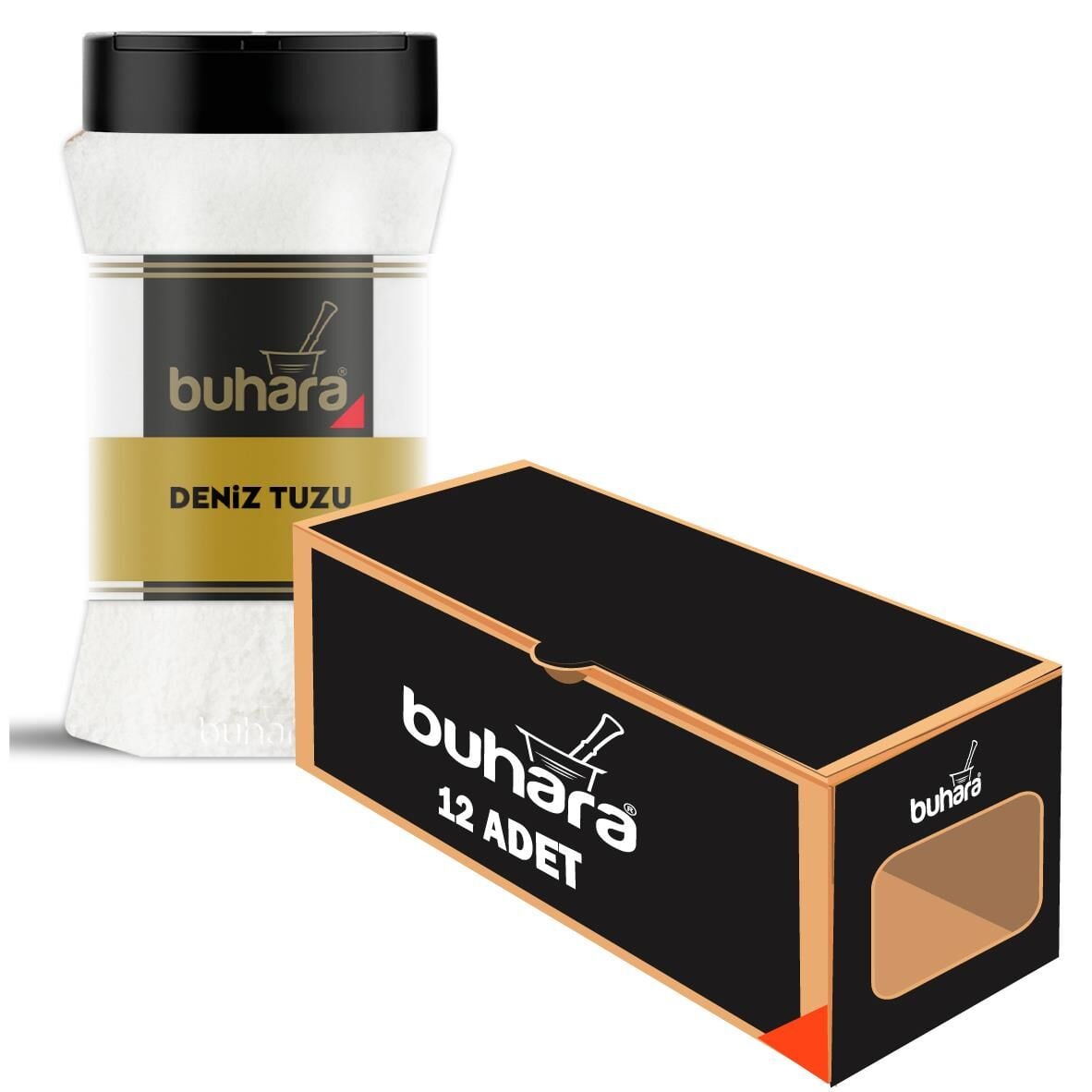 BUHARA TOPTAN DENİZ TUZU 300 GR x 12 Ad. PET