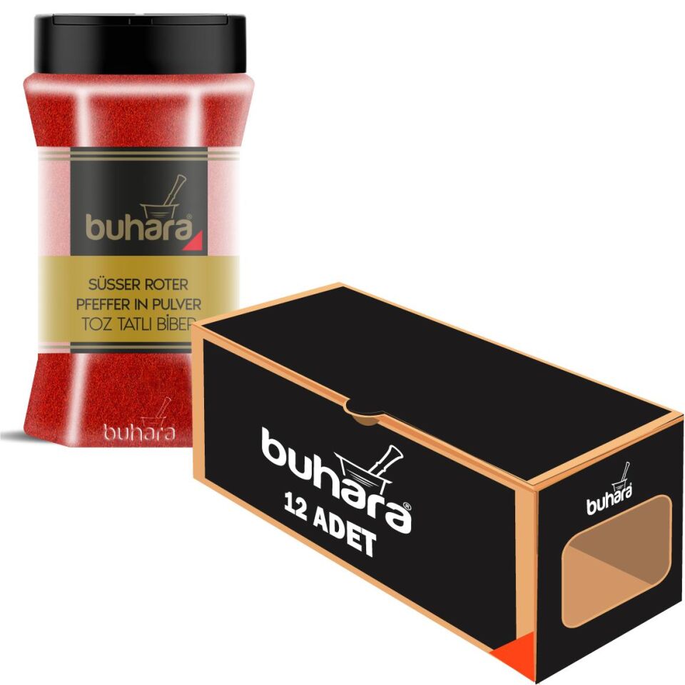 BUHARA TOPTAN TOZ TATLI BİBER 150 GR x 12 Ad. PET