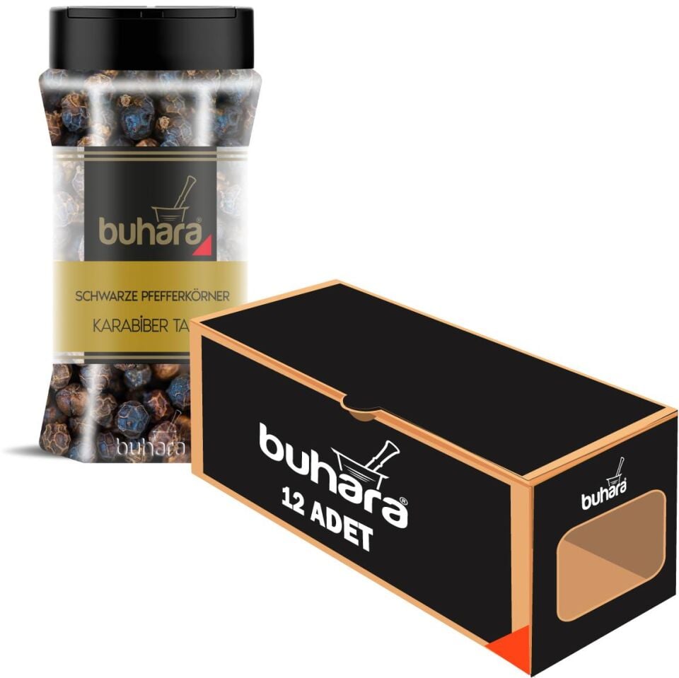 BUHARA TOPTAN KARABİBER TANE 150 GR x 12 Ad. PET