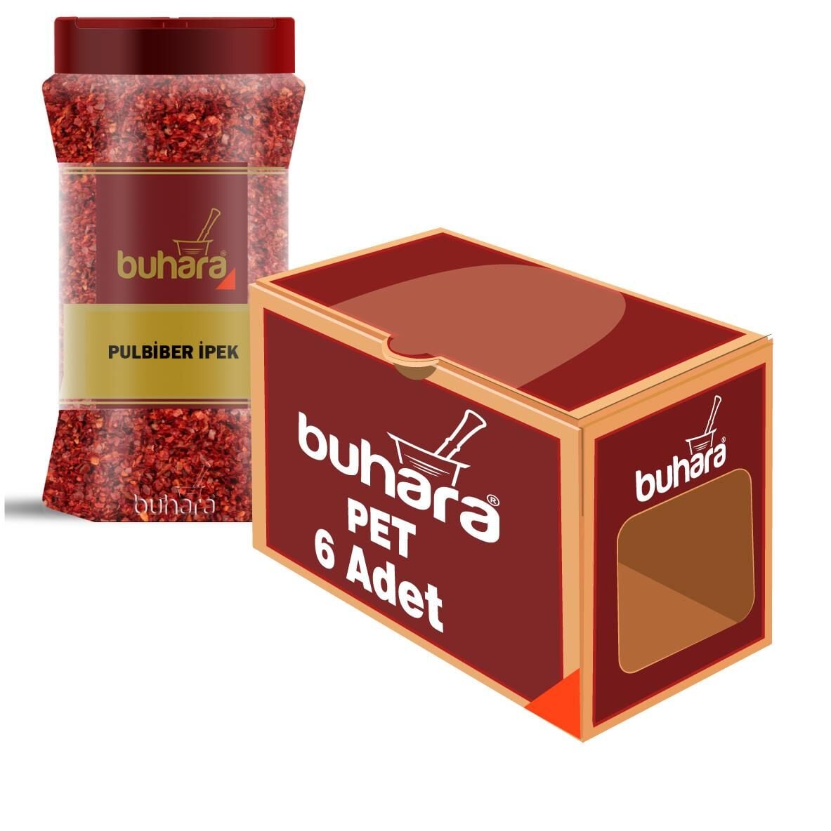 BUHARA TOPTAN PULBİBER İPEK 500 GR x 6 Ad. PET