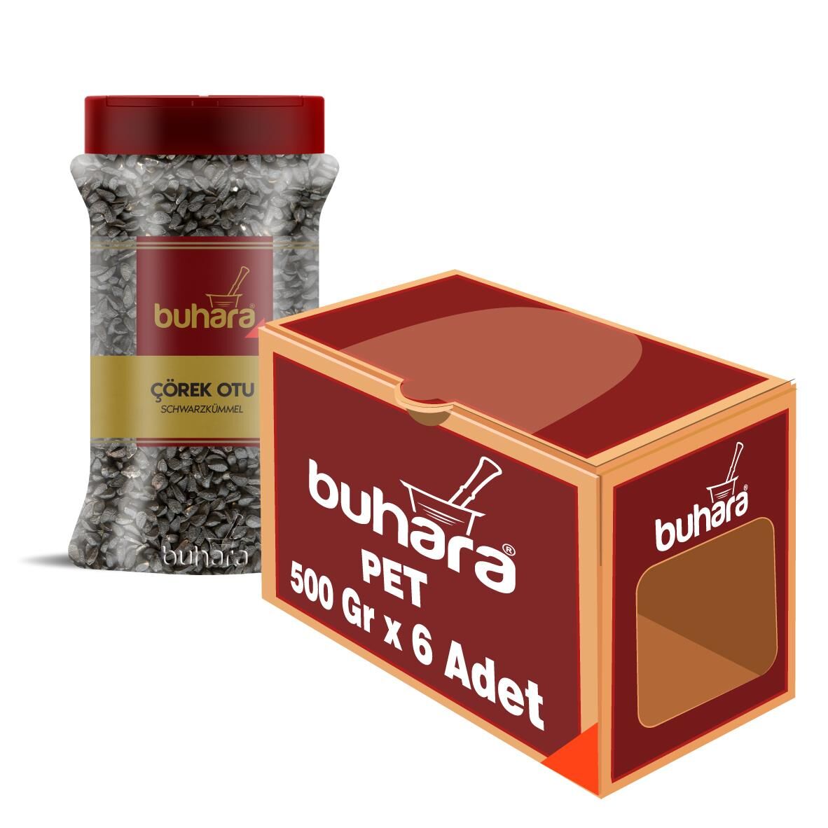 BUHARA TOPTAN ÇÖREK OTU 500 GR x 6 Ad. PET