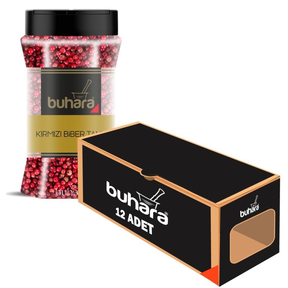 BUHARA TOPTAN KIRMIZI BİBER TANE 100 GR x 12 Ad. PET