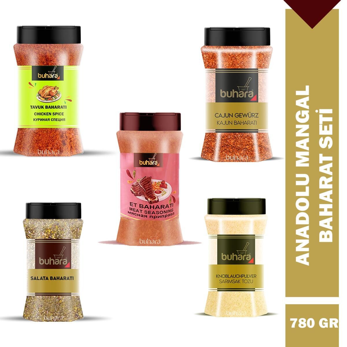 BUHARA ANADOLU MANGAL BAHARATI 5'li SET 780 GR