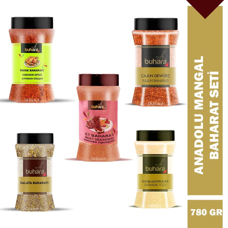 BUHARA ANADOLU MANGAL BAHARATI 5'li SET 780 GR