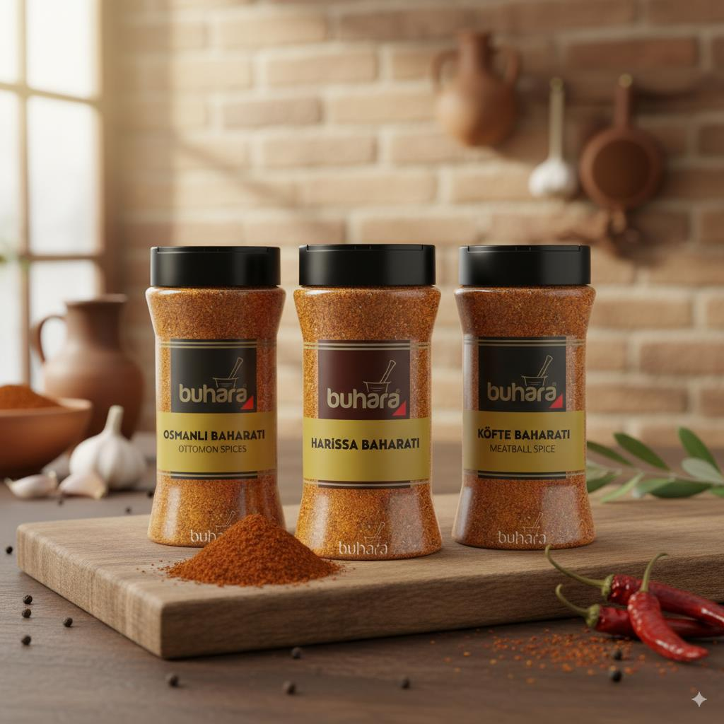 BUHARA (OSMANLI- HARİSSA- KÖFTE) BAHARATI 3'LÜ SET