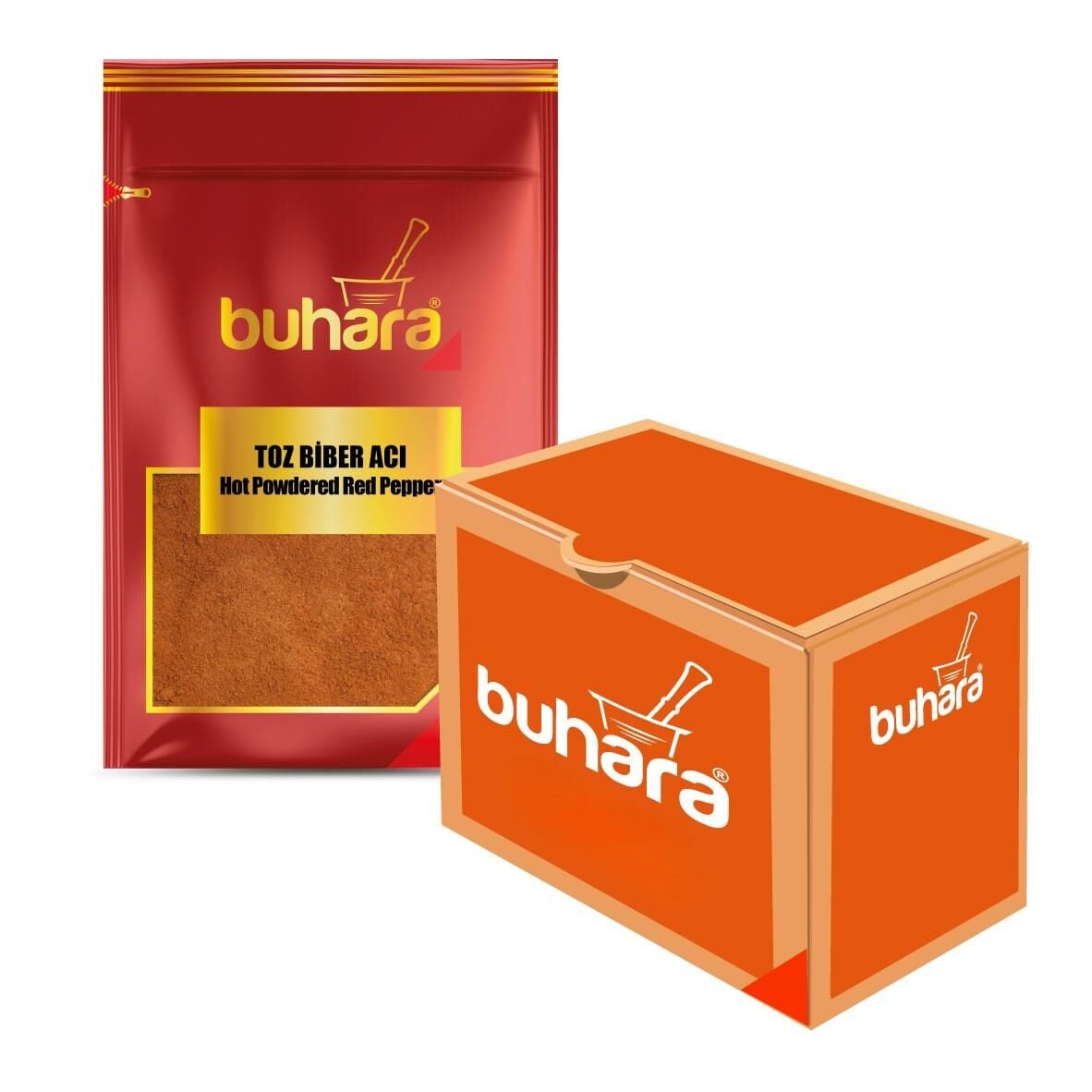 BUHARA TOPTAN TOZ ACI BİBER 50 GR  x 12 Ad.