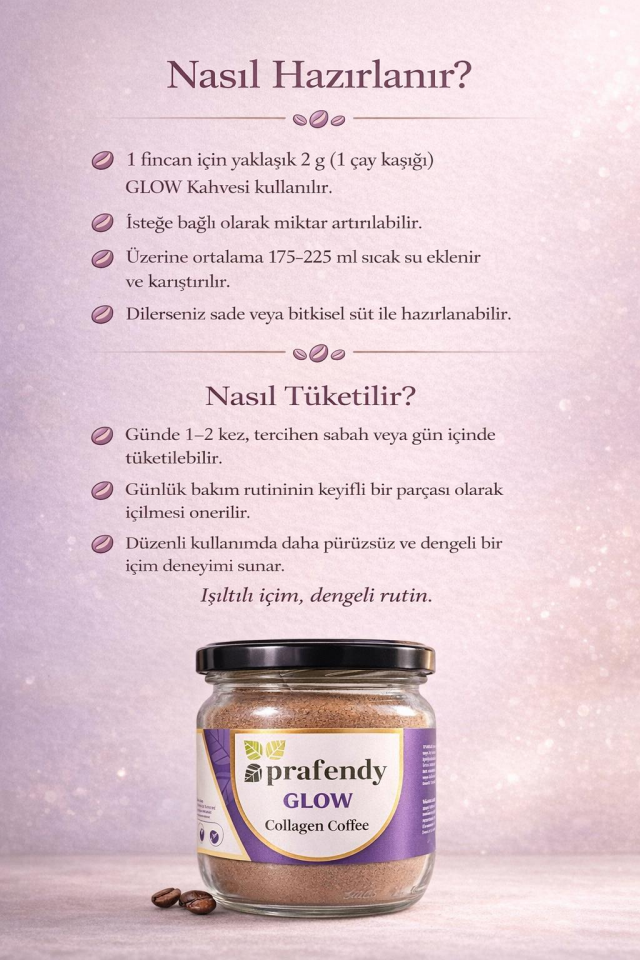 PRAFENDY GLOW KOLAJENLİ KAHVE 125g