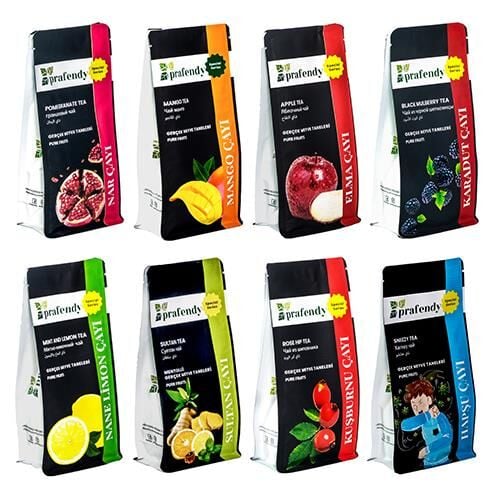 Prafendy Nane Limon Çayı 250g - Gerçek Meyve Taneli