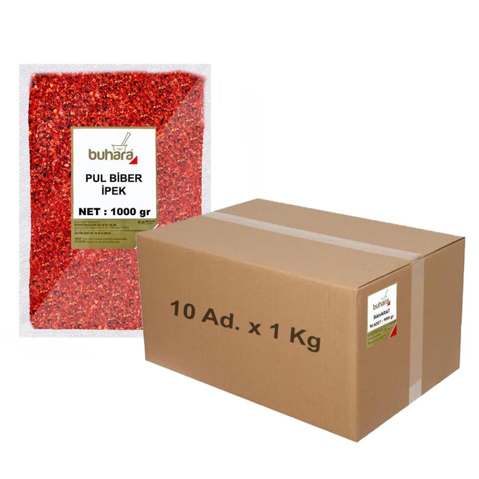 BUHARA TOPTAN PULBİBER İPEK 1 KG x 10 Ad - 10 KG
