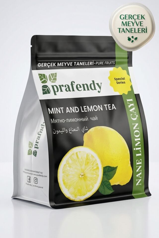PRAFENDY NANE LİMON ÇAYI - GERÇEK MEYVE TANELİ 1000 GR
