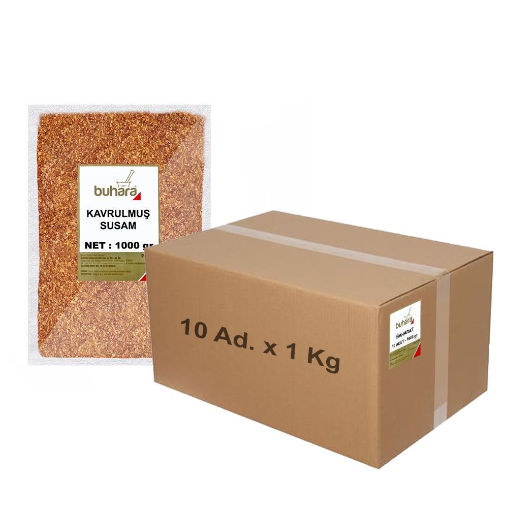 BUHARA TOPTAN KAVRULMUŞ SUSAM 1 KG x 10 Ad - 10 KG