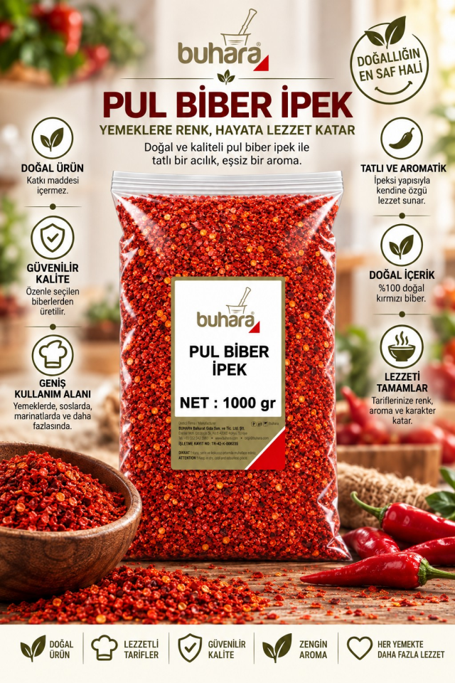 BUHARA PULBİBER İPEK 1000 GR