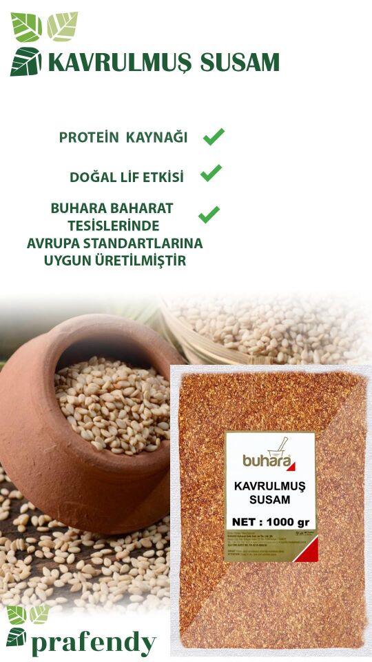 BUHARA KAVRULMUŞ SUSAM 1000 GR