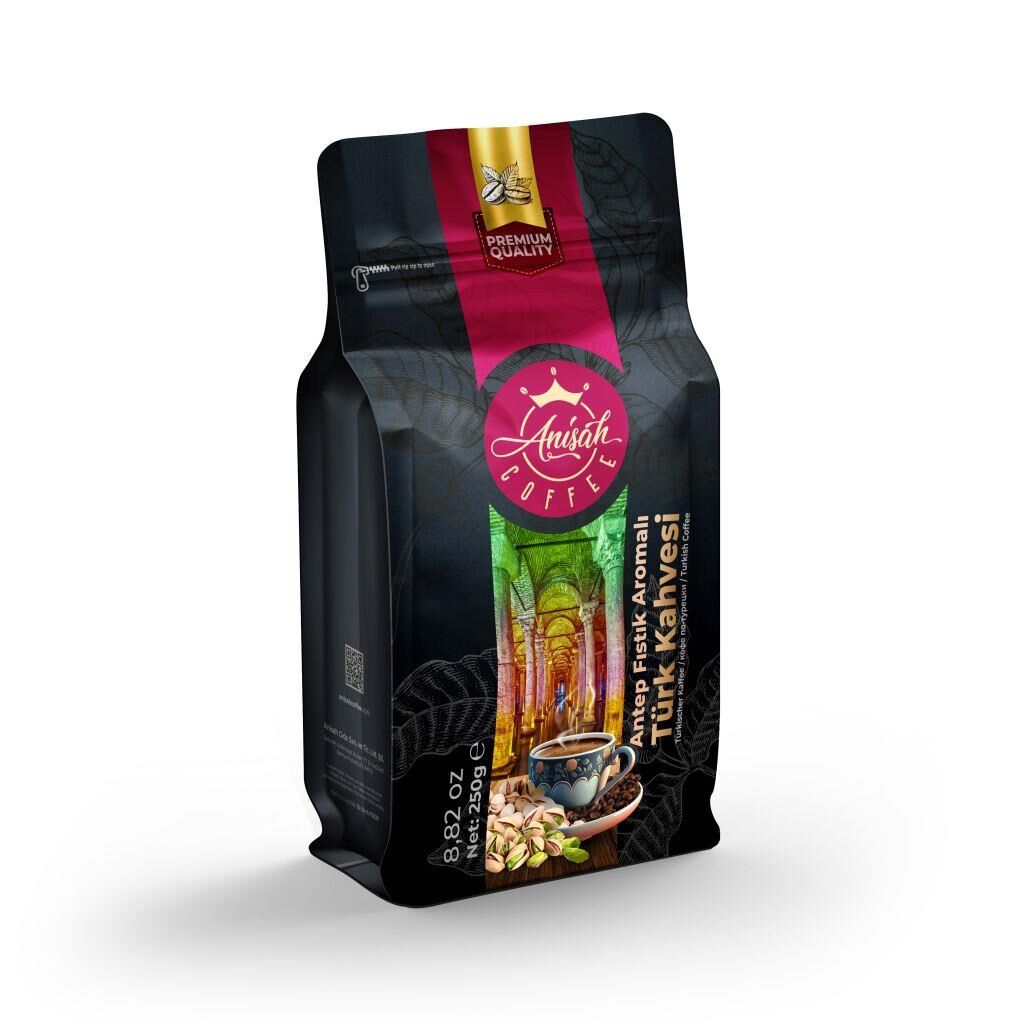 ANİŞAH ANTEP FISTIKLI AROMALI TÜRK KAHVESİ 250 GR
