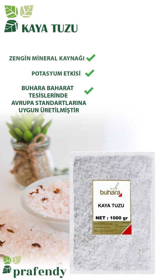 BUHARA TOPTAN KAYA TUZU 1 KG x 10 Ad - 10 KG