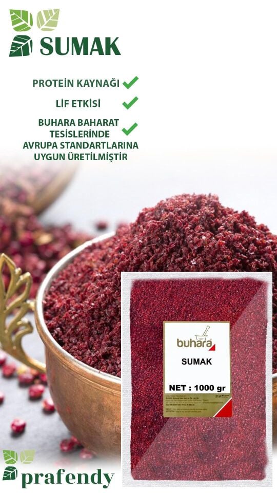BUHARA TOPTAN SUMAK 1 KG x 10 Ad - 10 KG