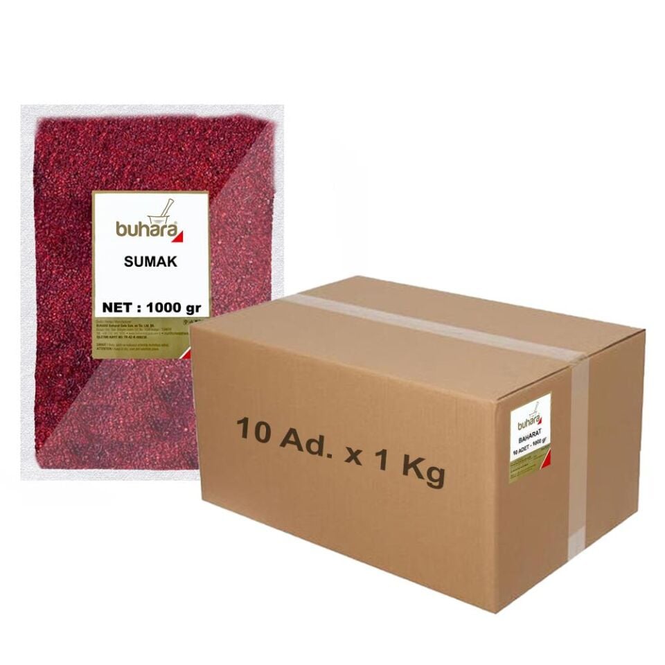 BUHARA TOPTAN SUMAK 1 KG x 10 Ad - 10 KG