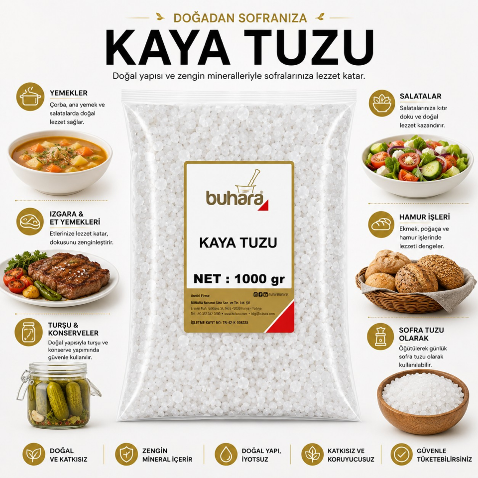 BUHARA KAYA TUZU 1000 GR