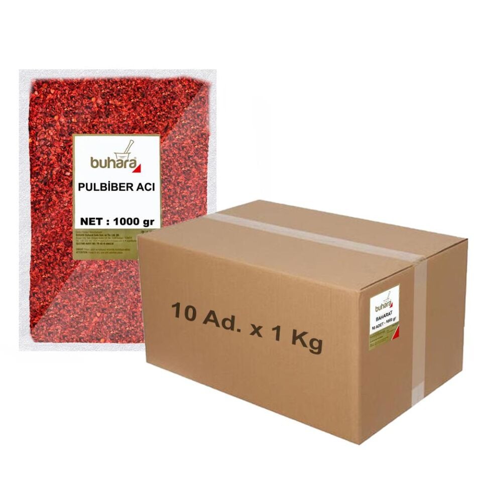 BUHARA TOPTAN PULBİBER (Pul Biber) İRİDİŞ 1 Kg x10 Ad. 10 KG