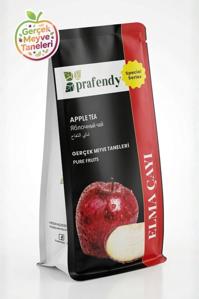 PRAFENDY ELMA ÇAYI - GERÇEK MEYVE TANELİ 250 GR