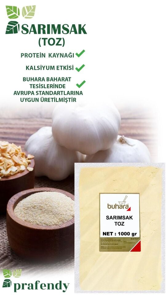BUHARA SARIMSAK TOZU 1000 GR