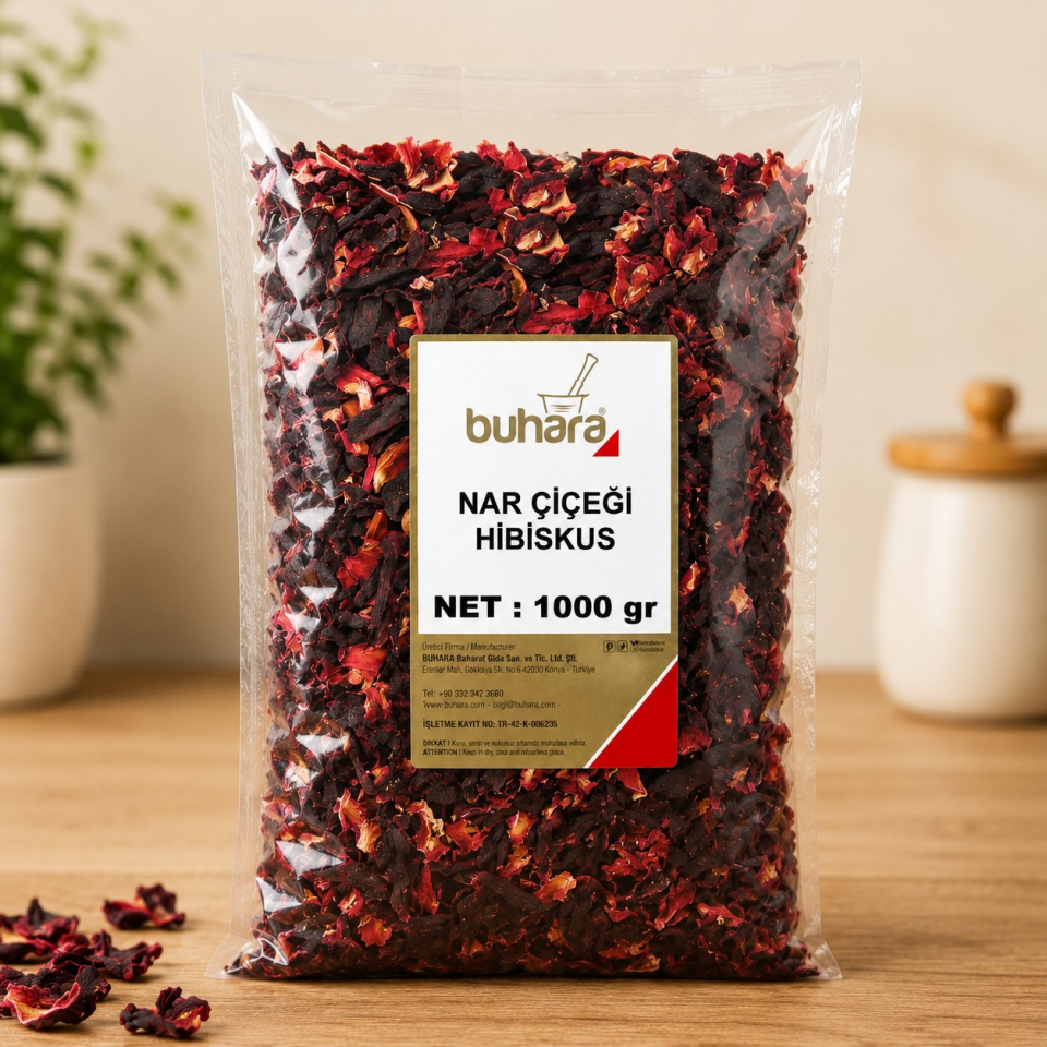 BUHARA NAR ÇİÇEĞİ-HİBİSKUS 1000 GR
