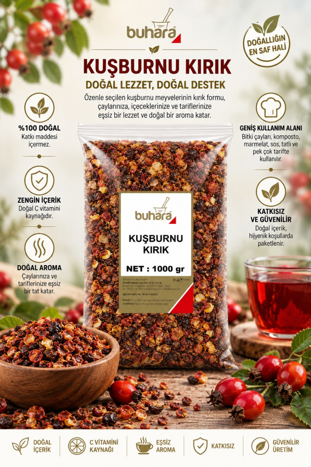 BUHARA KIRIK  KUŞBURNU TANE 1000 GR