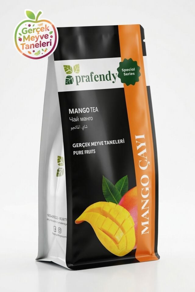 Prafendy Mango Çayı 250g - Gerçek Meyve Taneli
