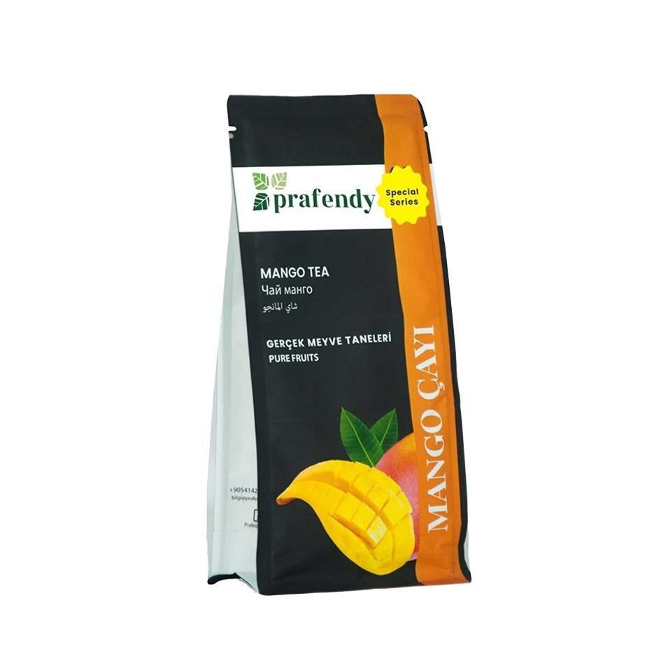 PRAFENDY MANGO ÇAYI GERÇEK MEYVE TANELİ 250 gr x 24 Ad.
