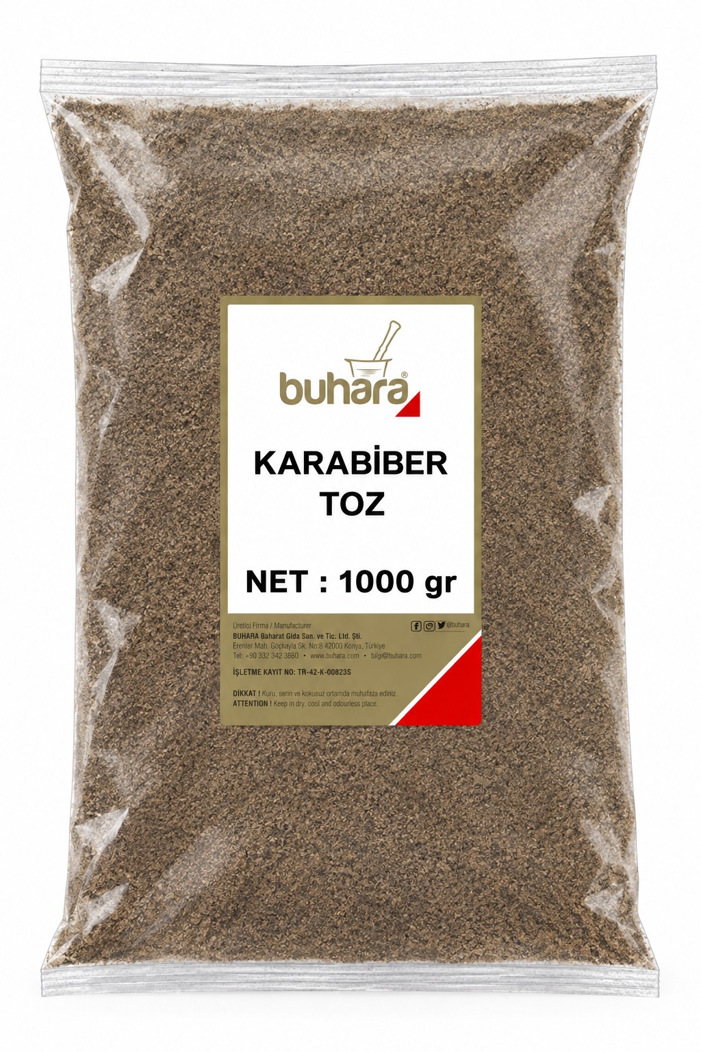 BUHARA KARABİBER TOZ 1000 GR