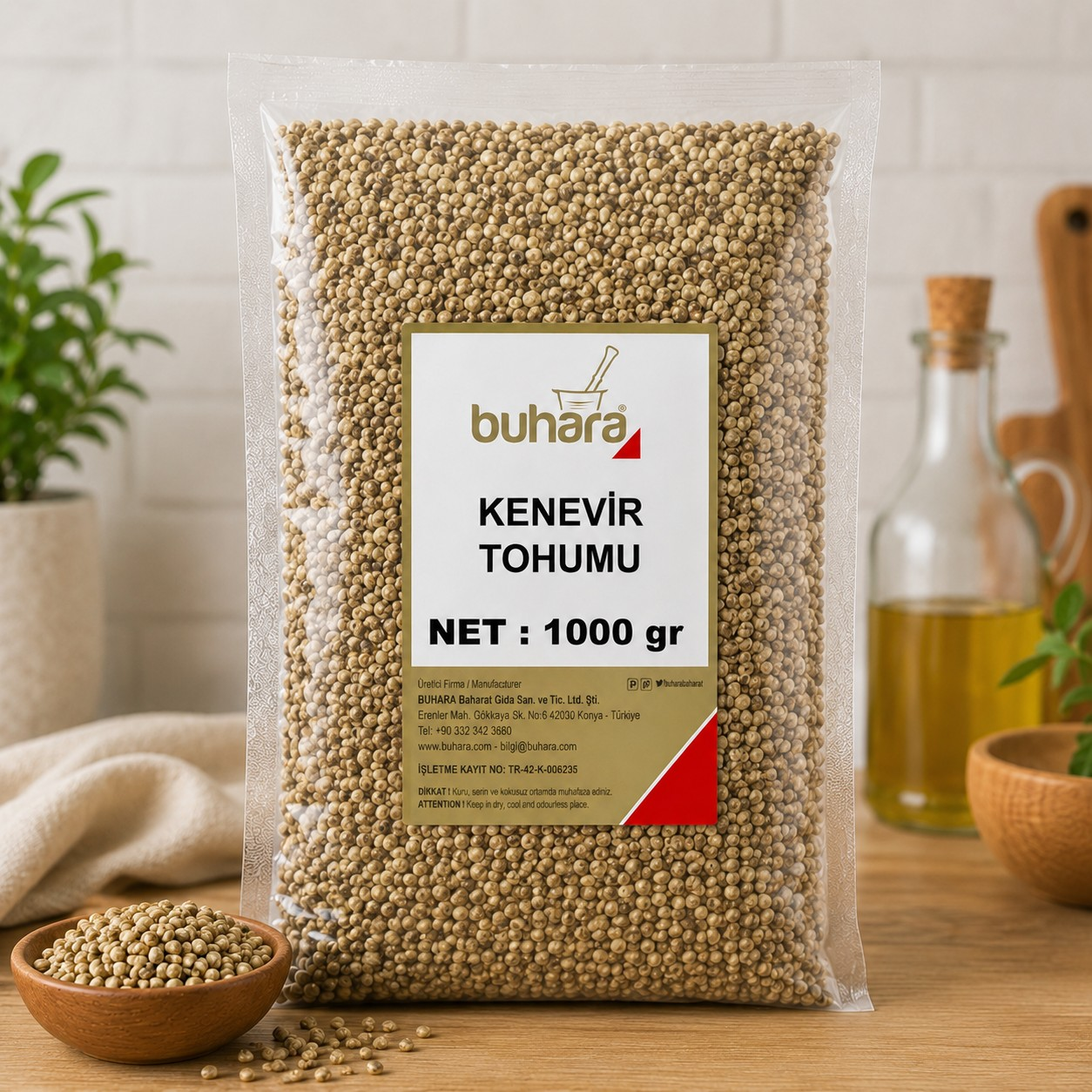 BUHARA KENEVİR TOHUMU 1000 GR