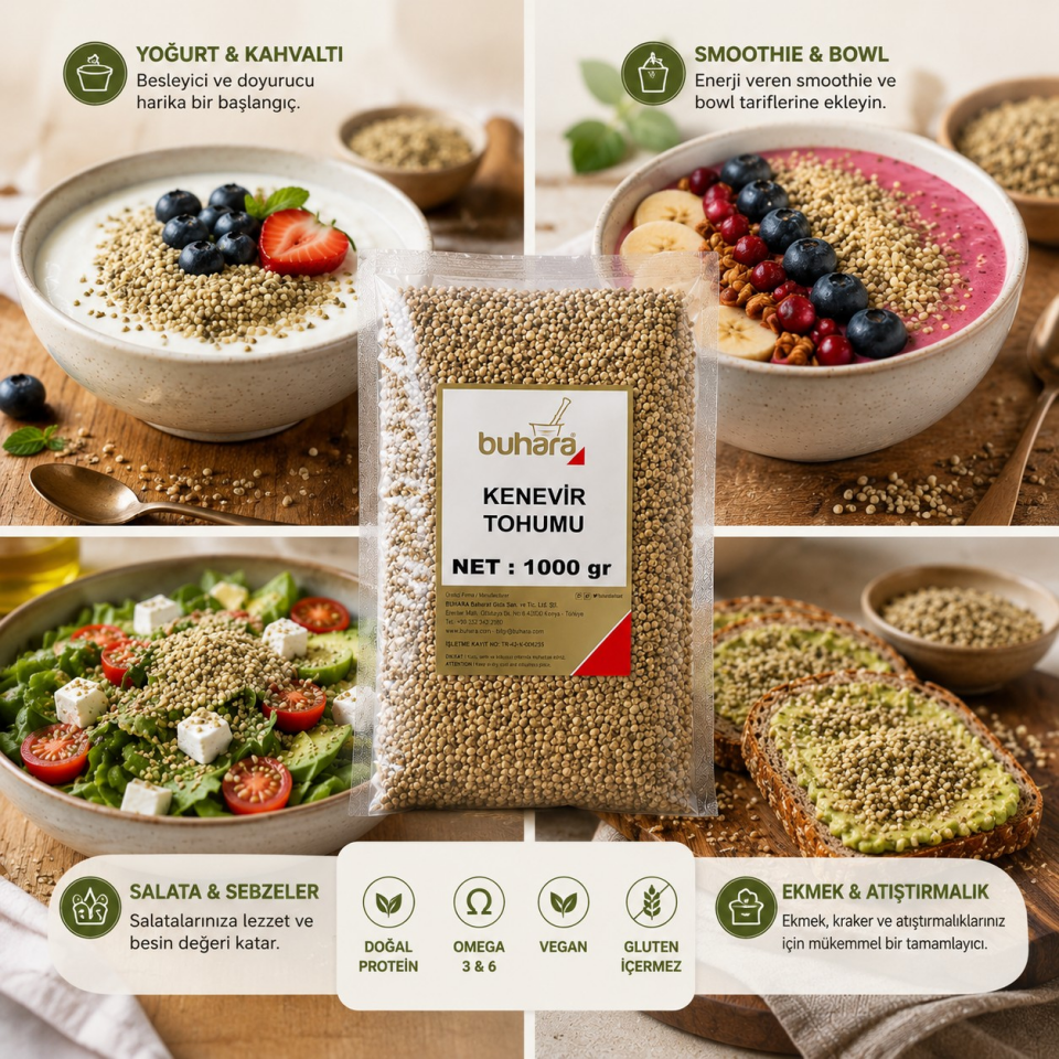 BUHARA KENEVİR TOHUMU 1000 GR