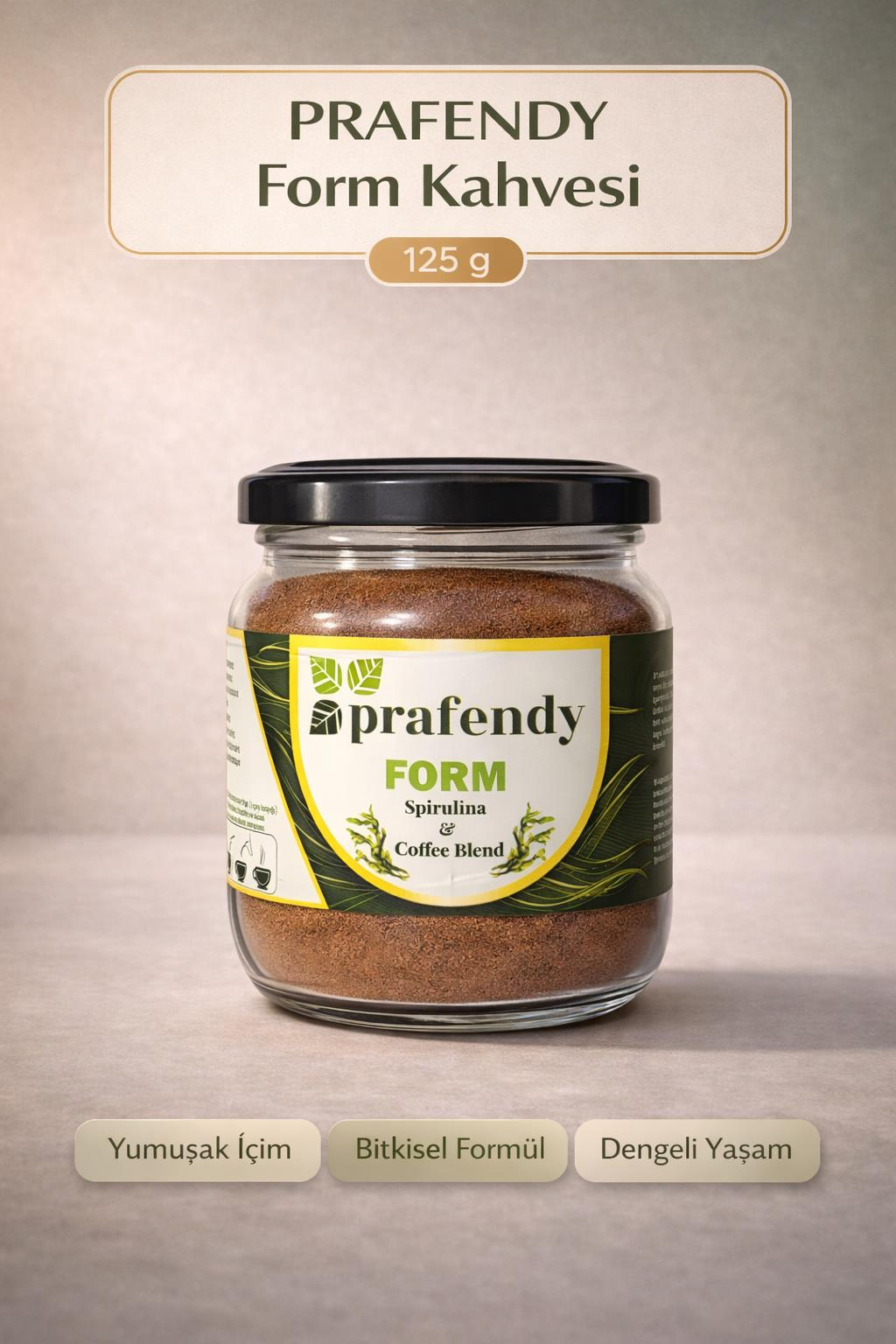 PRAFENDY FORM SPIRULINA KAHVE 125g