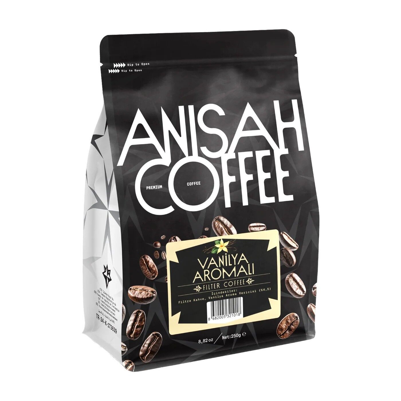 250 GR ANİŞAH VANİLYA AROMALI TOZ FİLTRE KAHVE